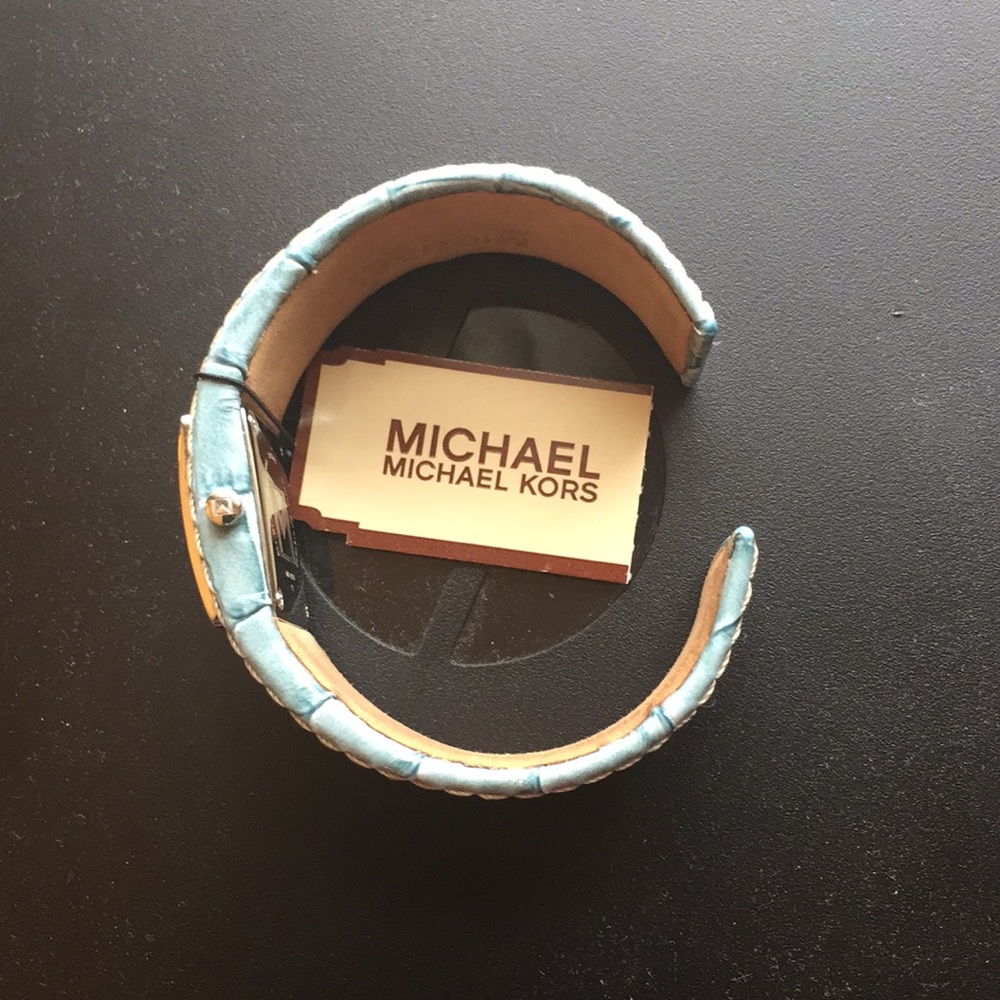Michael Kors Leather Cuff Watch - Picture 4 of 7